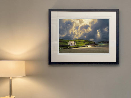 Moonlight on Tra Beag - Standard Framed Black