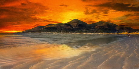 Mourne Sunset From Murlough Beach - signed limited edition print by Lucas Creative Art