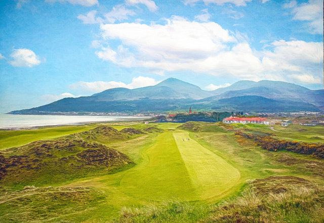 Nearing The Turn, Royal County Down - signed limited edition print by Lucas Creative Art