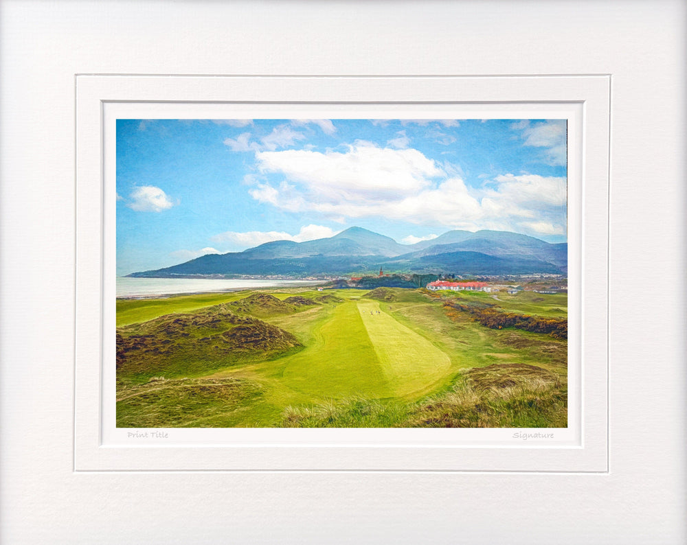 Nearing The Turn, Royal County Down - signed limited edition print by Lucas Creative Art