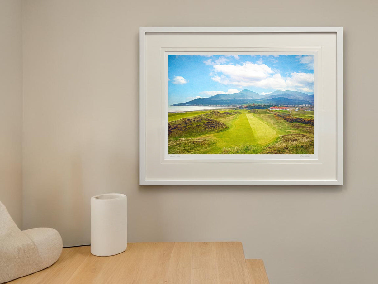 Nearing The Turn, Royal County Down - signed limited edition print by Lucas Creative Art