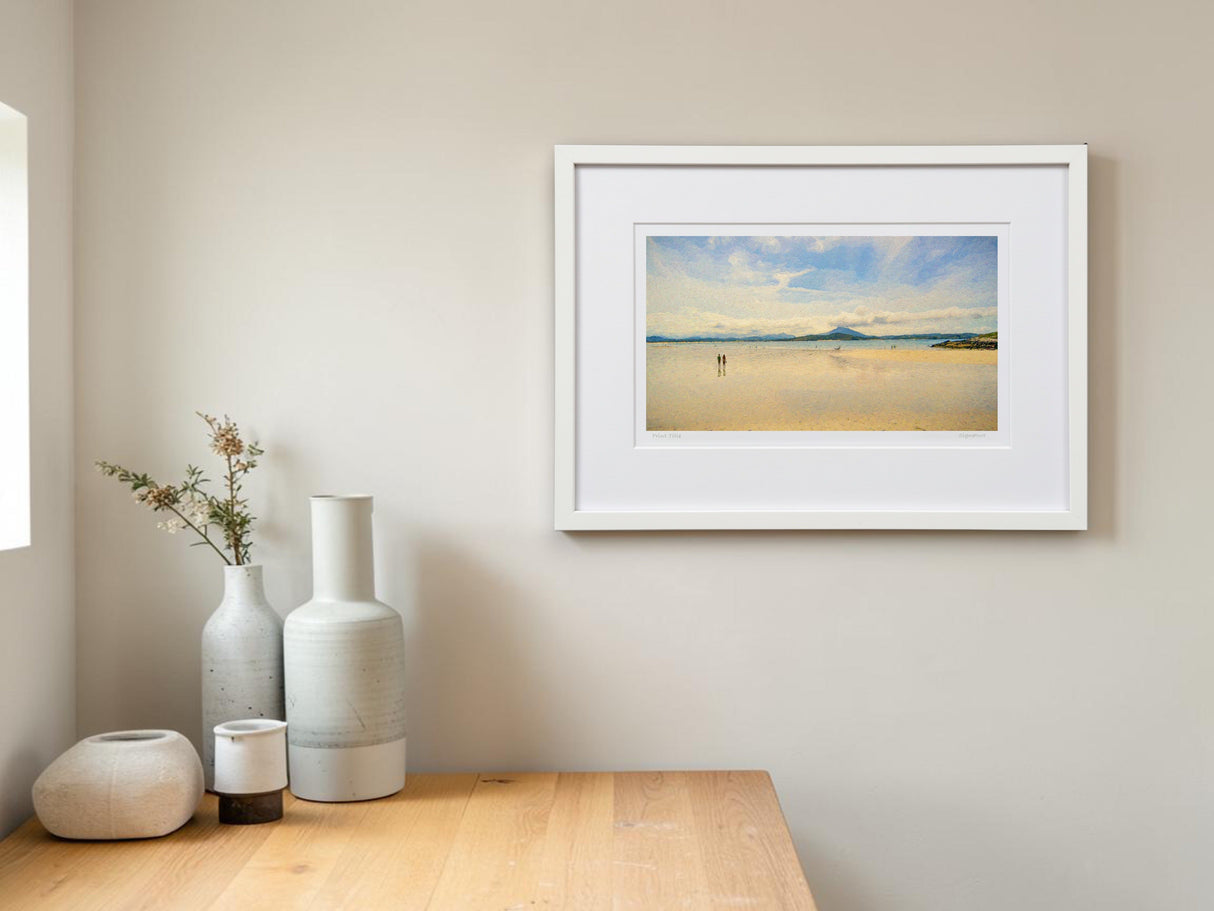 On Tramore Strand - signed limited edition print by Lucas Creative Art