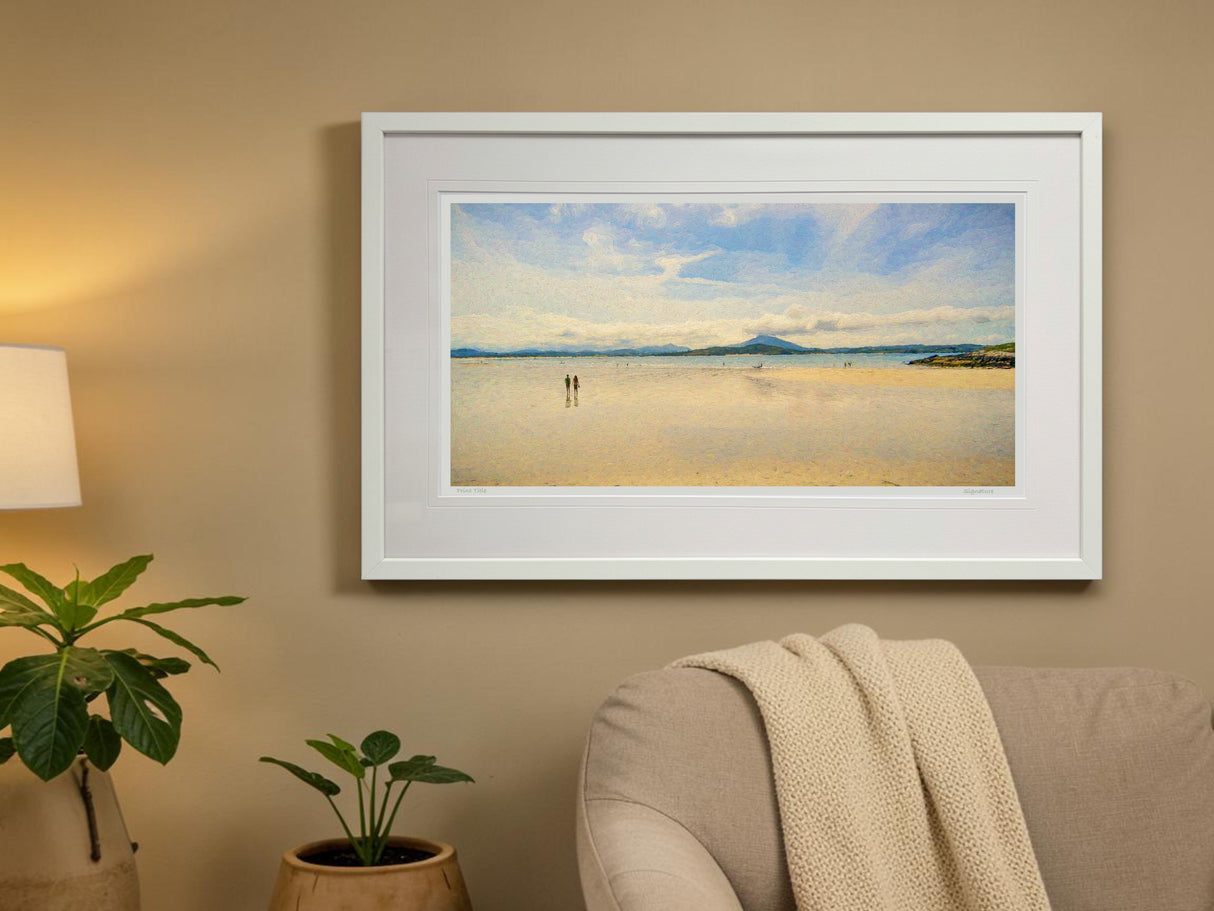 On Tramore Strand - signed limited edition print by Lucas Creative Art