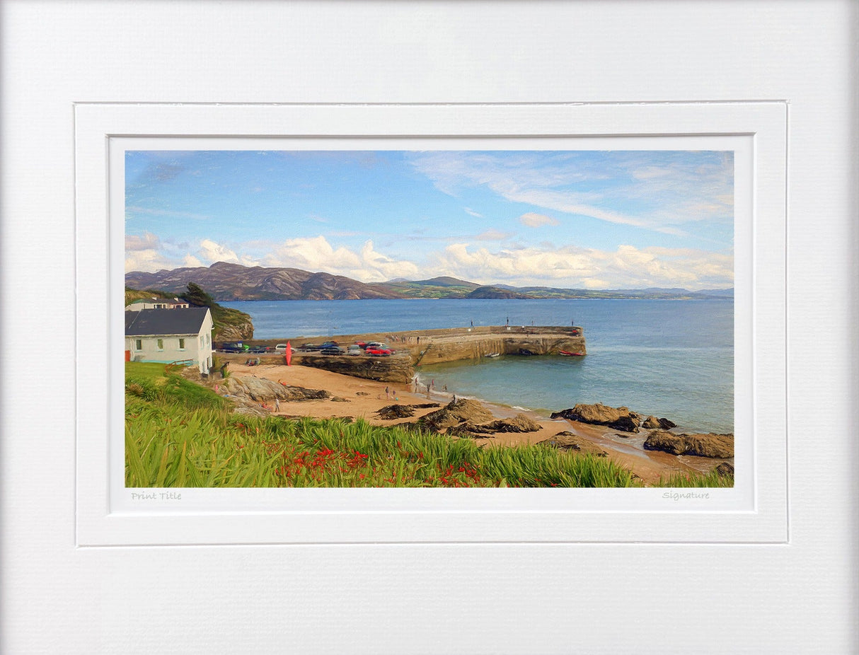 Portsalon Pier - signed limited edition print by Lucas Creative Art
