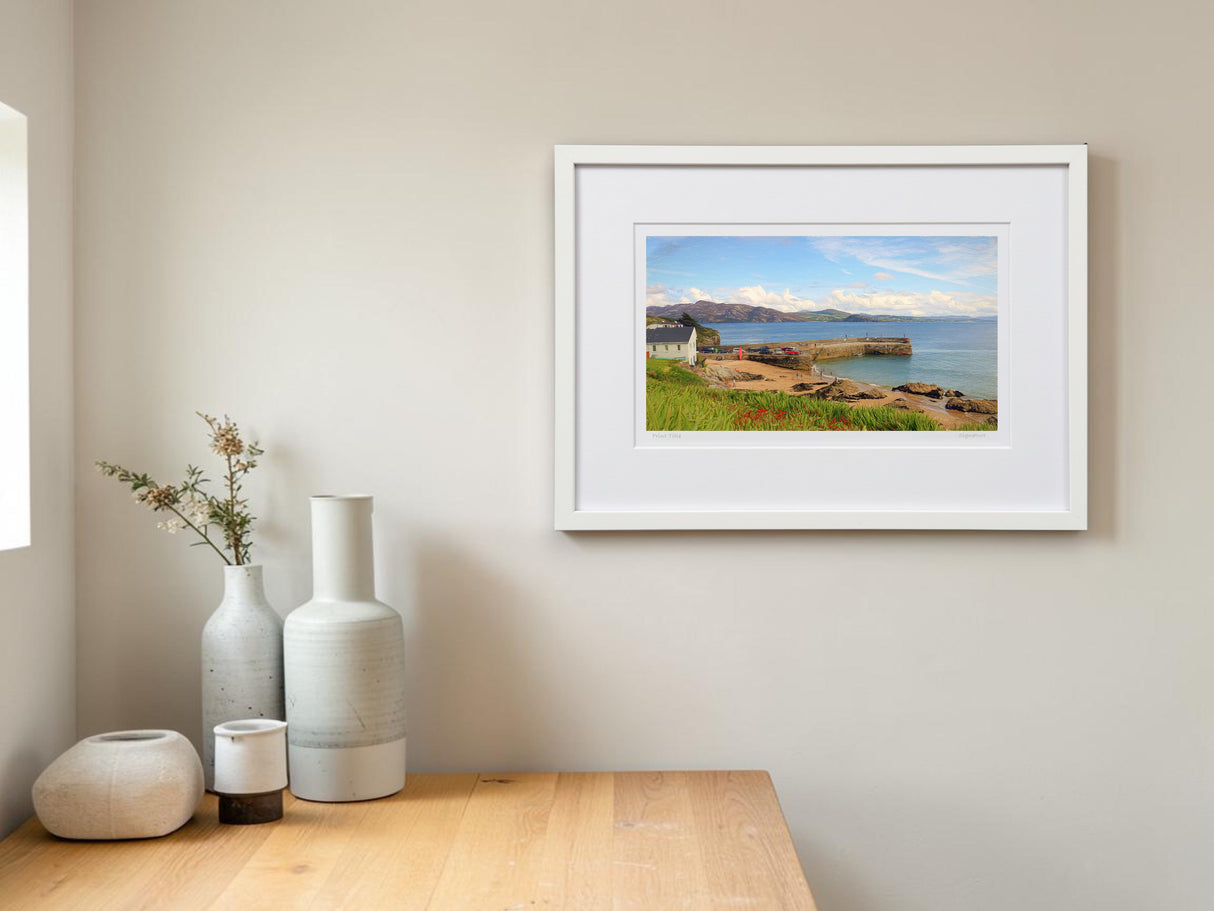 Portsalon Pier - signed limited edition print by Lucas Creative Art