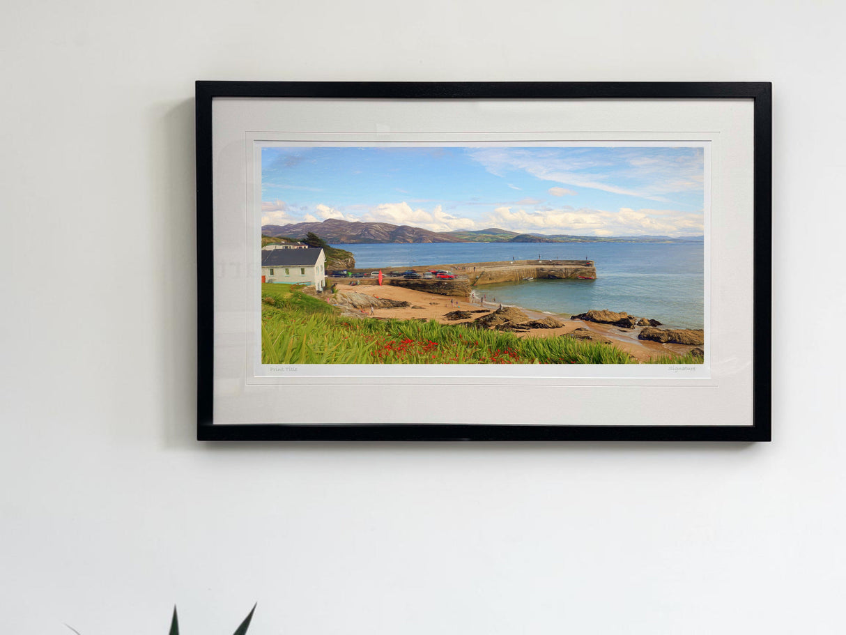 Portsalon Pier - signed limited edition print by Lucas Creative Art