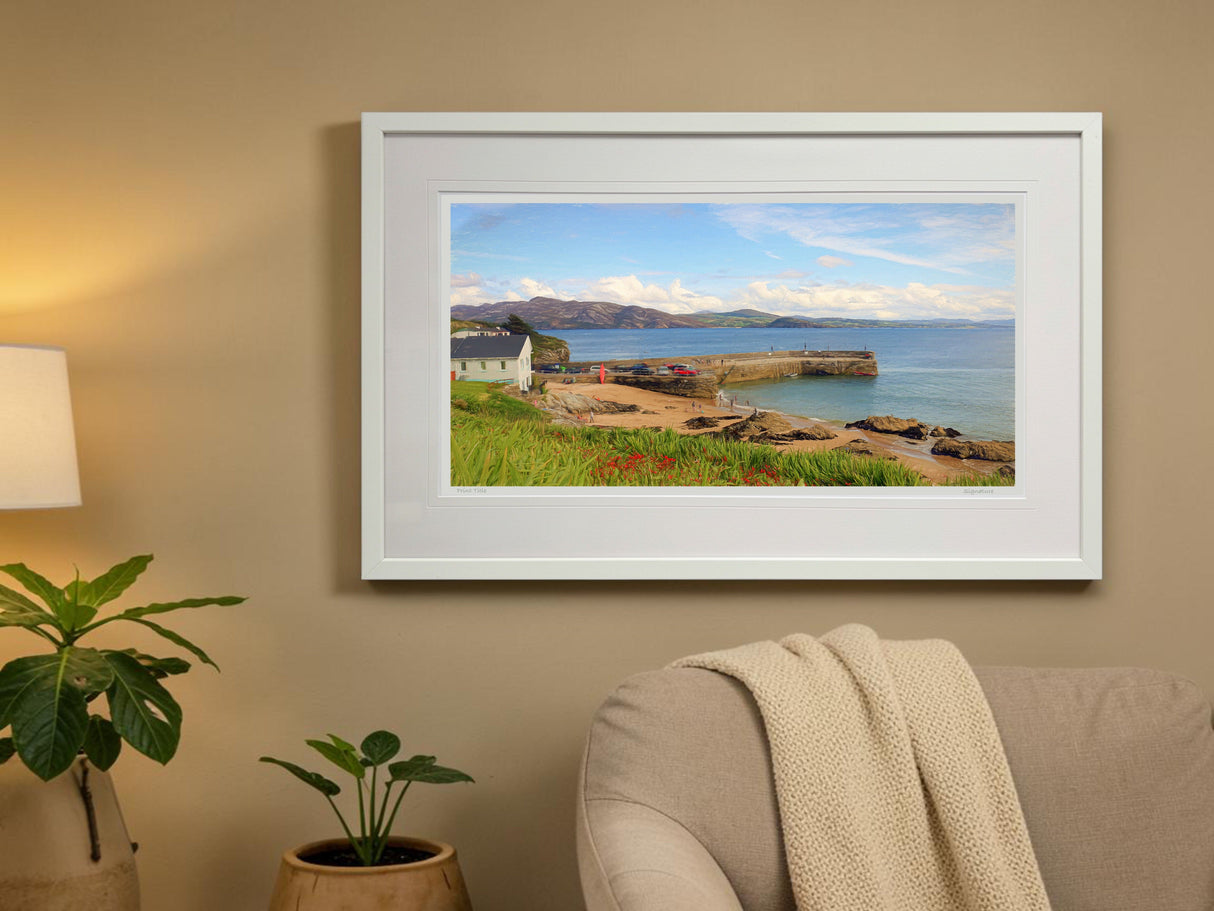 Portsalon Pier - signed limited edition print by Lucas Creative Art