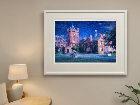 Quiet Evening, Campbell College - XL Framed White