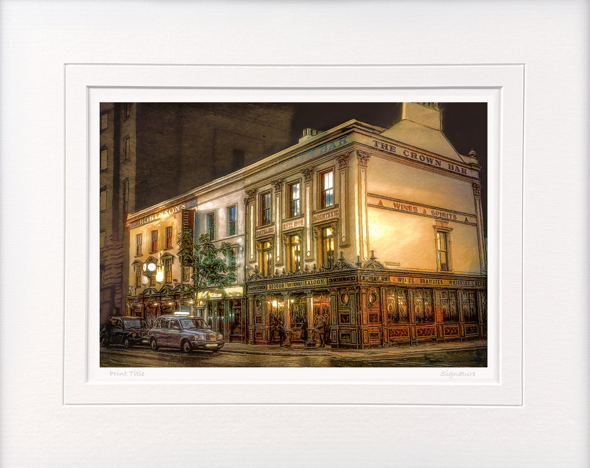 Quiet Evening, The Crown Bar - Small Print Only