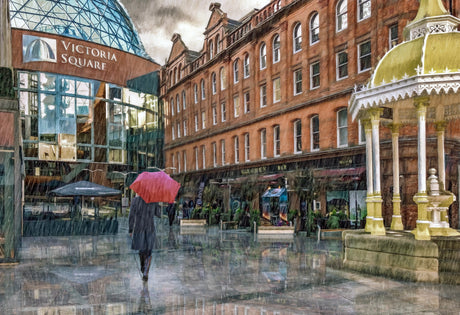 Rainy Day, Belfast - signed limited edition print by Lucas Creative Art