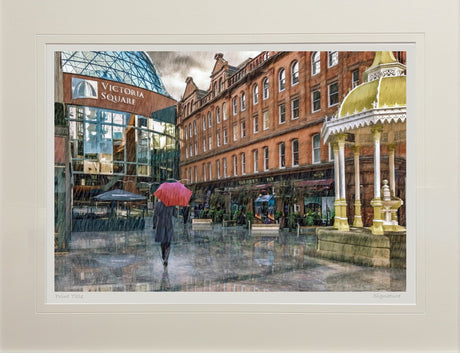 Rainy Day, Belfast - signed limited edition print by Lucas Creative Art