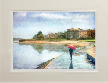 Rainy Day, Seapark, Holywood - signed limited edition print by Lucas Creative Art