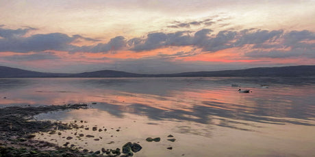Red Sky At Night, Holywood - signed limited edition print by Lucas Creative Art