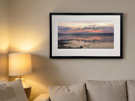 Red Sky At Night, Holywood - signed limited edition print by Lucas Creative Art