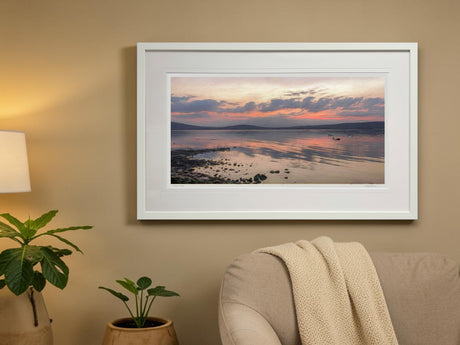 Red Sky At Night, Holywood - signed limited edition print by Lucas Creative Art