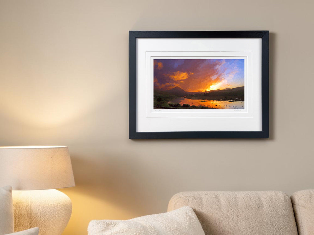Red Sky In The Morning..., Gweedore - signed limited edition print by Lucas Creative Art