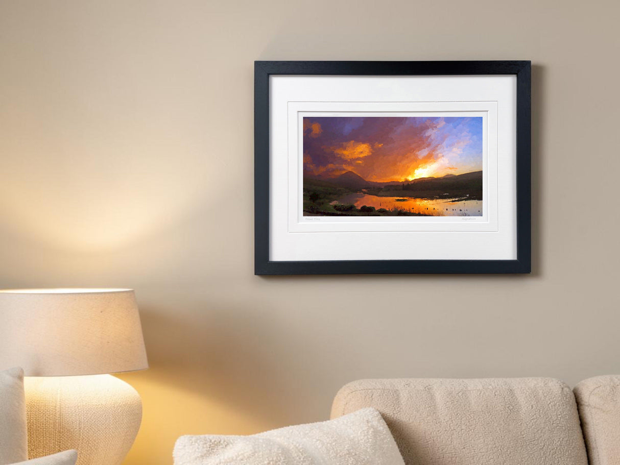 Red Sky In The Morning..., Gweedore - signed limited edition print by Lucas Creative Art
