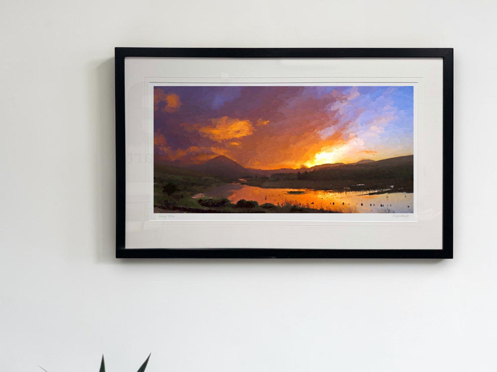 Red Sky In The Morning..., Gweedore - signed limited edition print by Lucas Creative Art