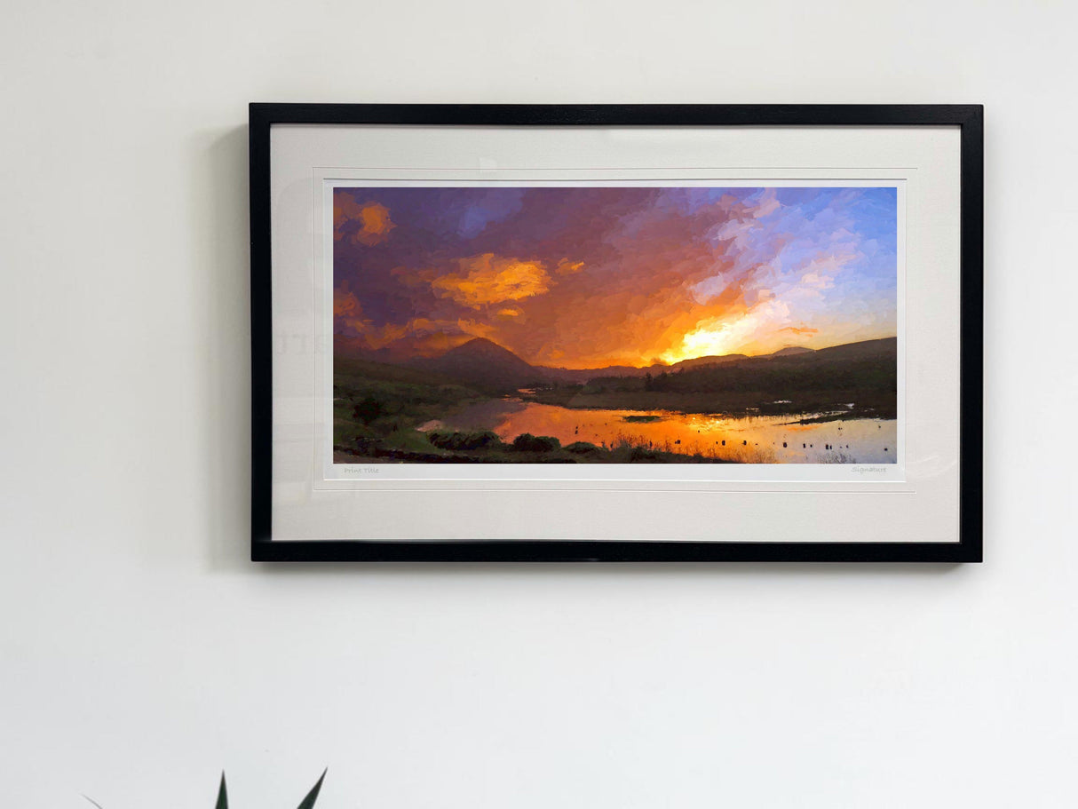Red Sky In The Morning..., Gweedore - signed limited edition print by Lucas Creative Art