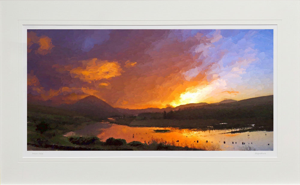 Red Sky In The Morning..., Gweedore - signed limited edition print by Lucas Creative Art