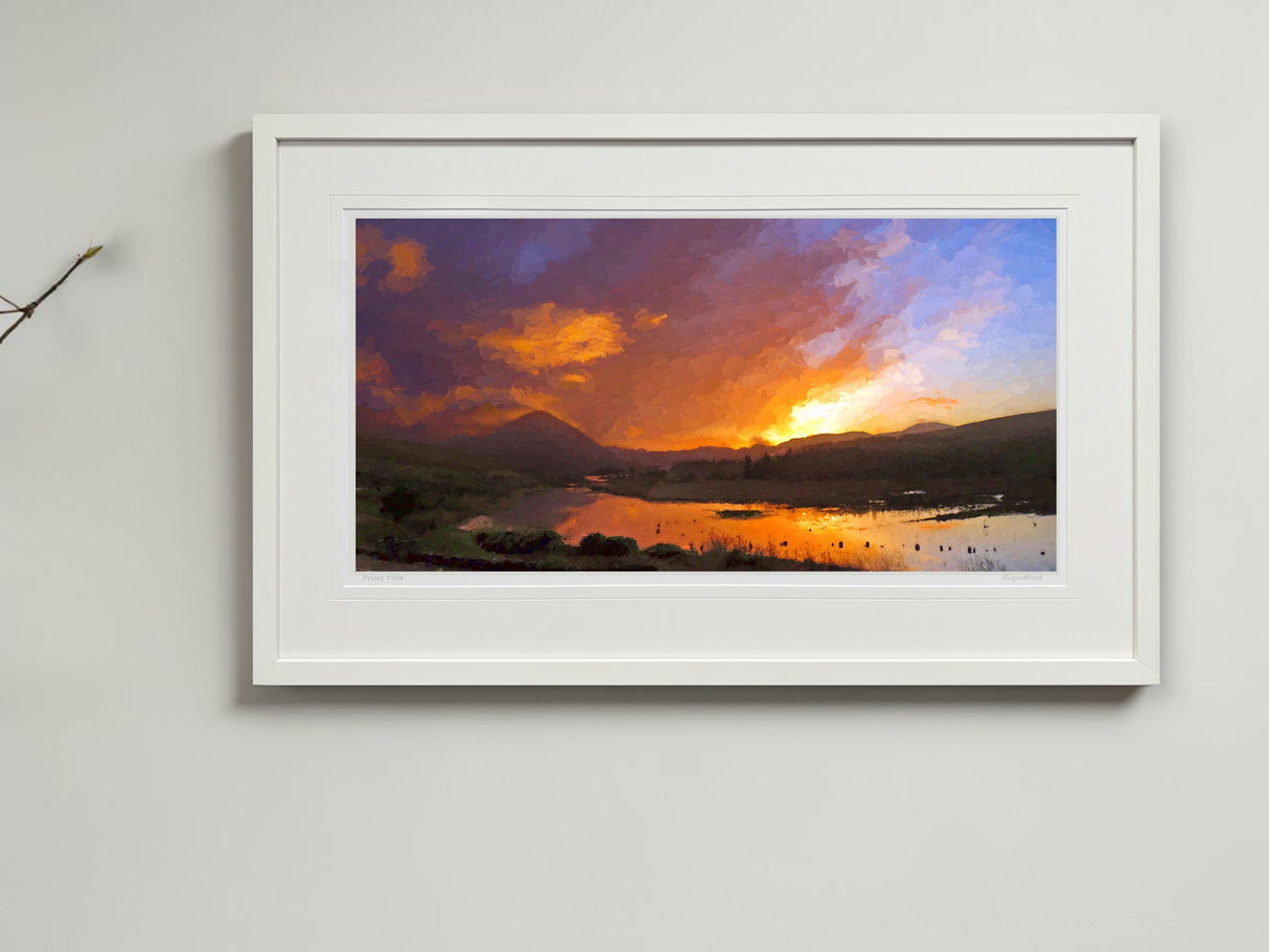 Red Sky In The Morning..., Gweedore - signed limited edition print by Lucas Creative Art