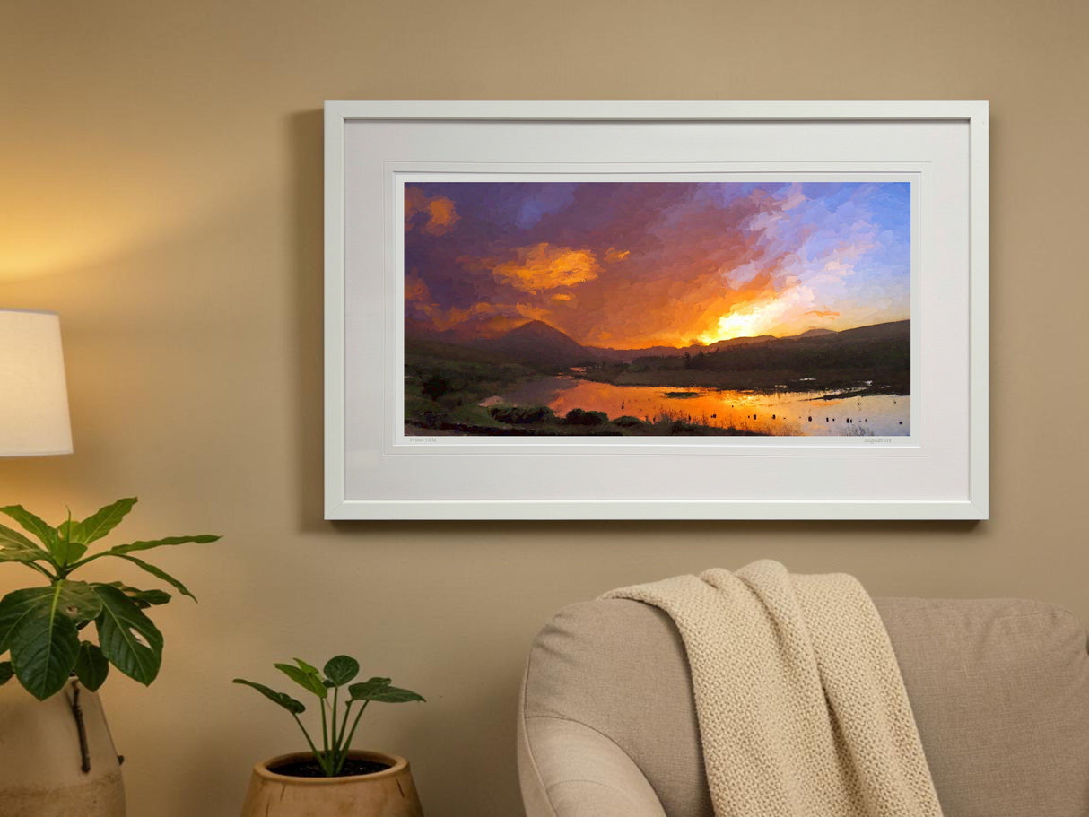 Red Sky In The Morning..., Gweedore - signed limited edition print by Lucas Creative Art