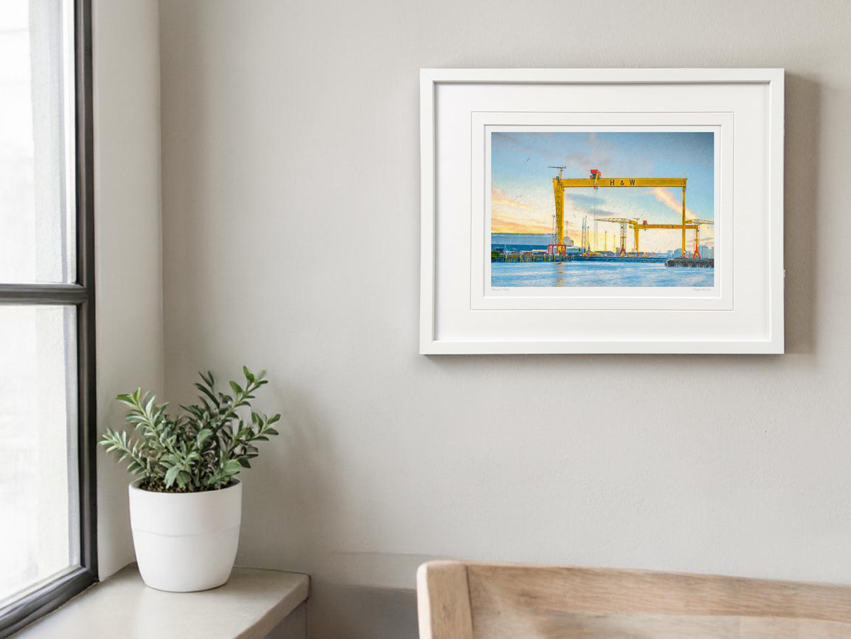 Samson and Goliath - Small Framed White