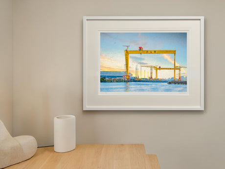 Samson and Goliath - Standard Framed White