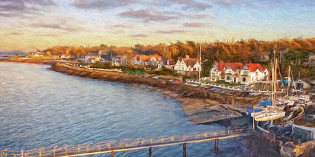Seafront, Cultra - signed limited edition print by Lucas Creative Art