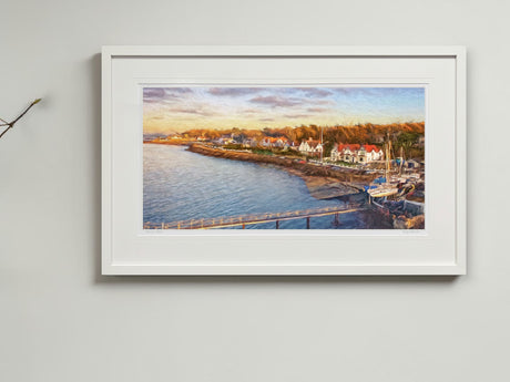 Seafront, Cultra - signed limited edition print by Lucas Creative Art