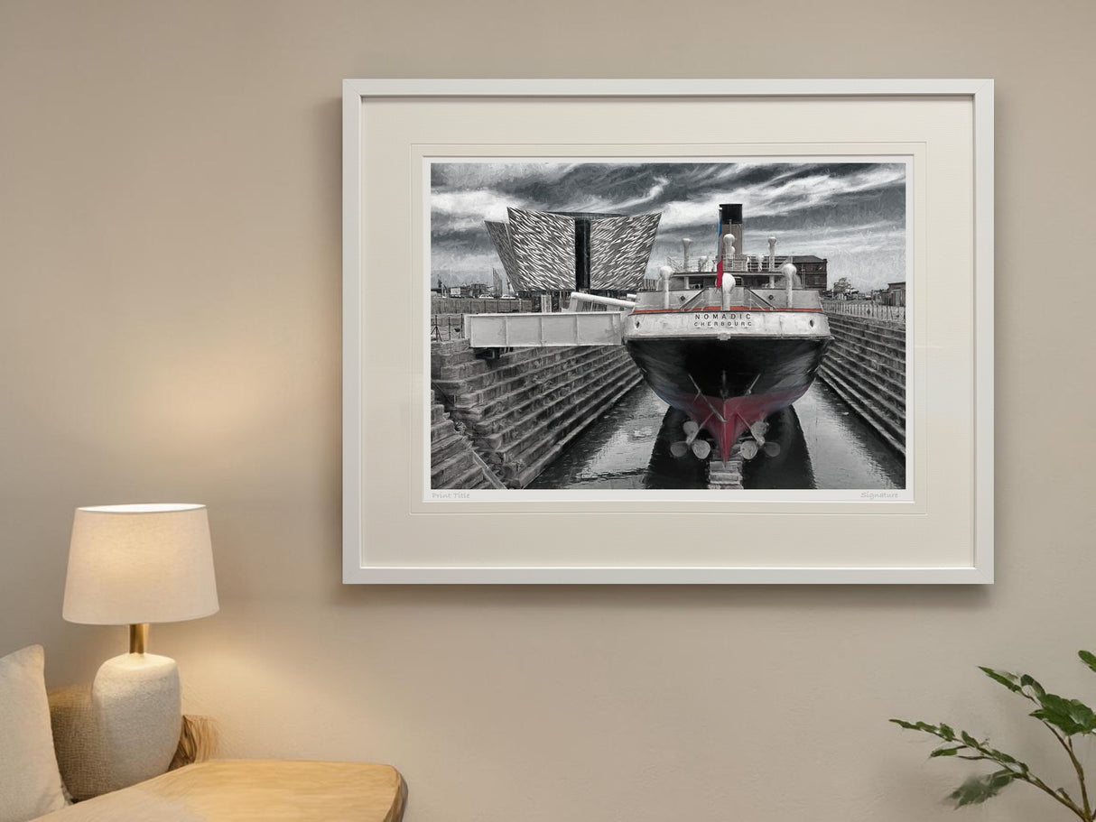 SS Nomadic, Belfast - XL Framed White