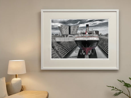 SS Nomadic, Belfast - XL Framed White