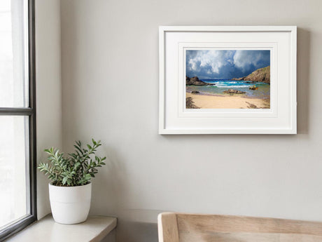 Storm Clouds - Small Framed White