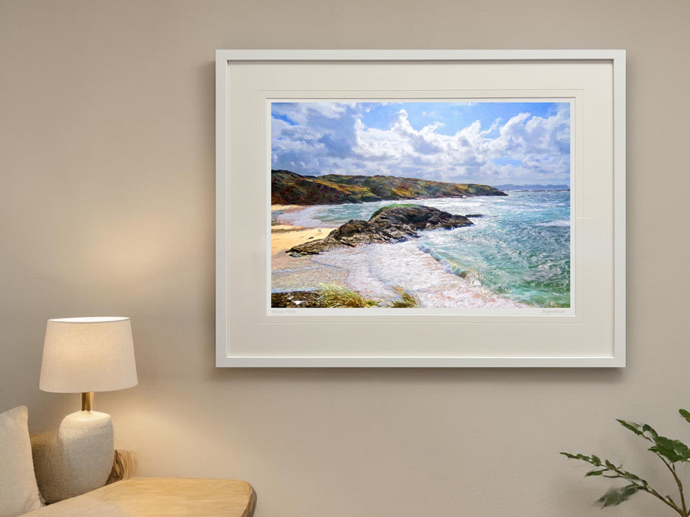 Stormy Day - XL Framed White