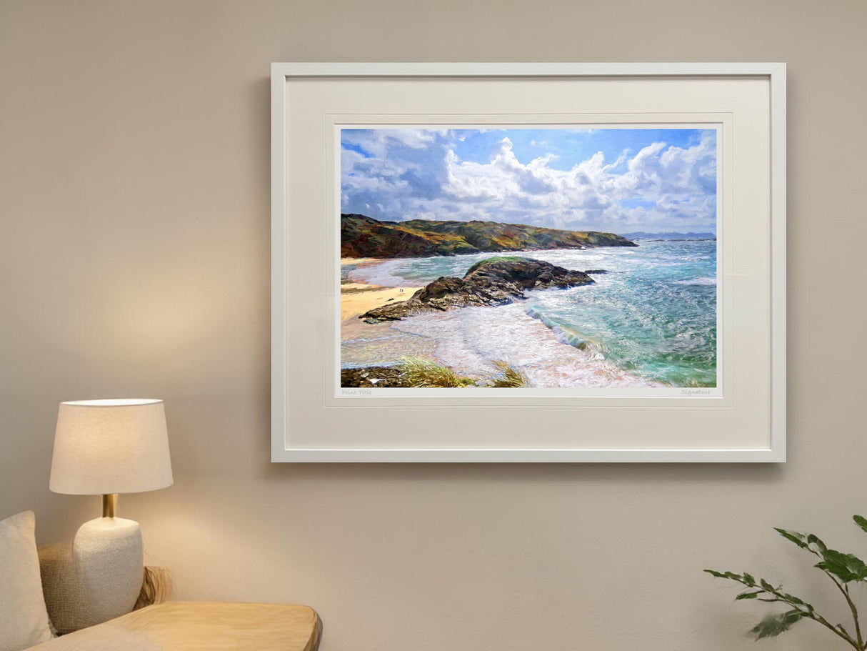 Stormy Day - XL Framed White