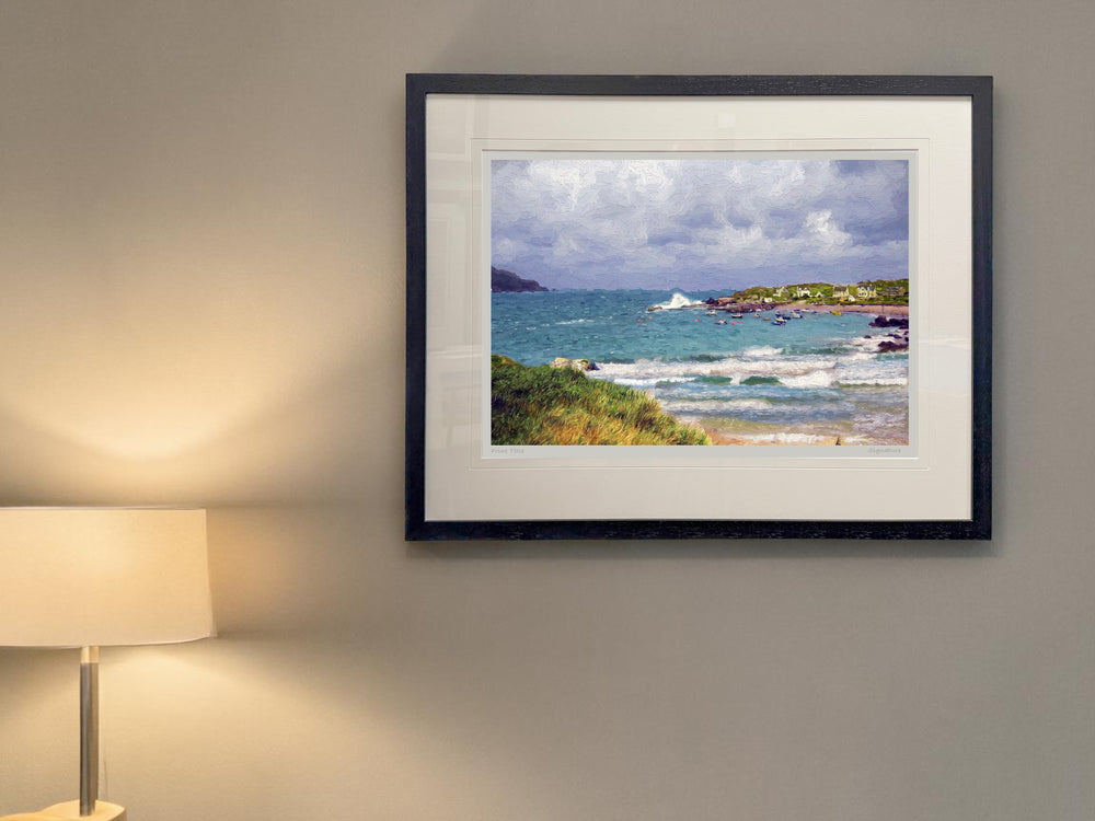 Stormy Day Port na Blagh - Standard Framed Black