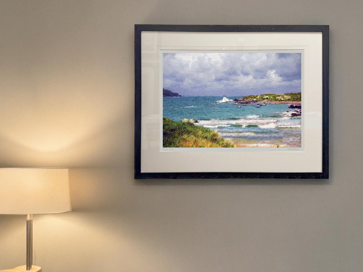 Stormy Day Port na Blagh - Standard Framed Black