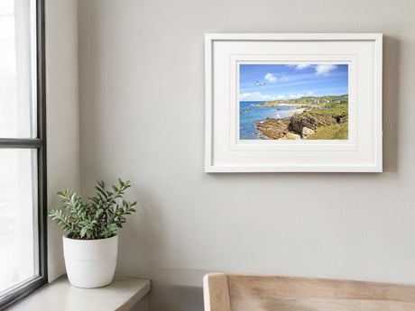 Summer Port na Blagh - Small Framed White