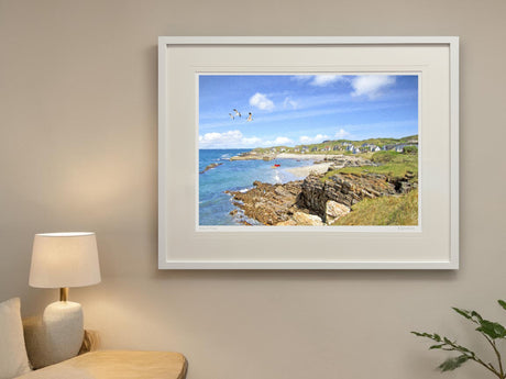 Summer Port na Blagh - XL Framed White