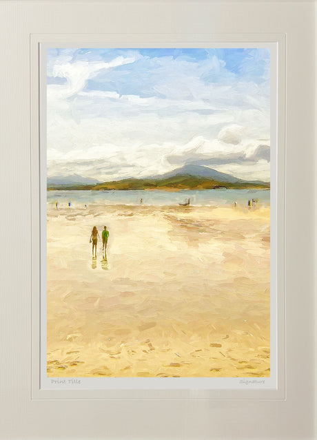 Summers Day on Tramore Strand - Print Only