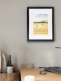 Summers Day on Tramore Strand - Small Framed Black