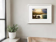Sun on Sea - Small Framed White