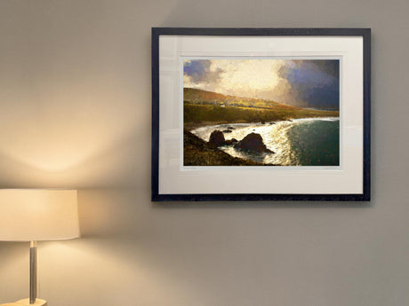 Sun on Sea - Standard Framed Black