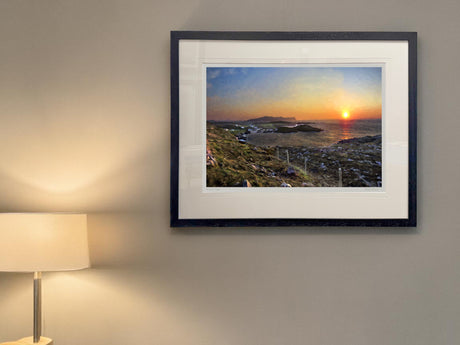 Sunset on Dooey - Standard Framed Black