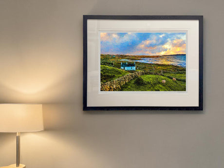 Sunset on Gola - Standard Framed Black