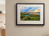 Sunset on Gola - XL Framed Black