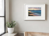 Sunset Portsalon - Small Framed White