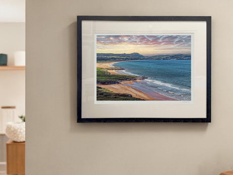 Sunset Portsalon - XL Framed Black