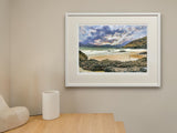 The Beach Portsalon - Standard Framed White