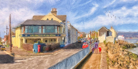 The Dirty Duck, Holywood - signed limited edition print by Lucas Creative Art